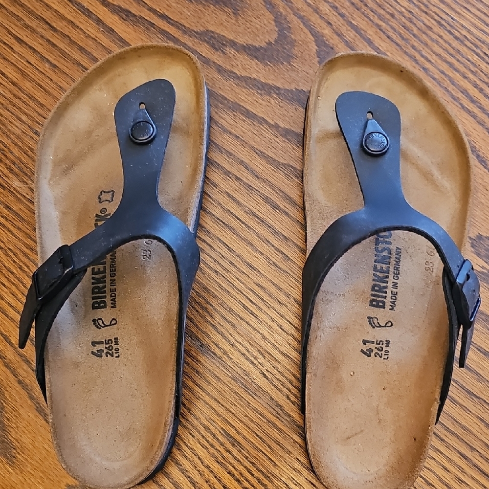 Birkenstock Black and Tan Sandals